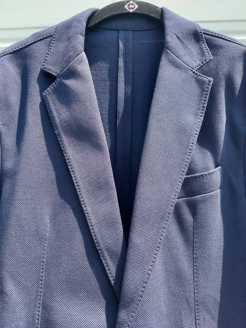 Quince Cotton Pique Knit Navy Blue Blazer Sports Coat Men Size Medium NWT Formal - Picture 7 of 14
